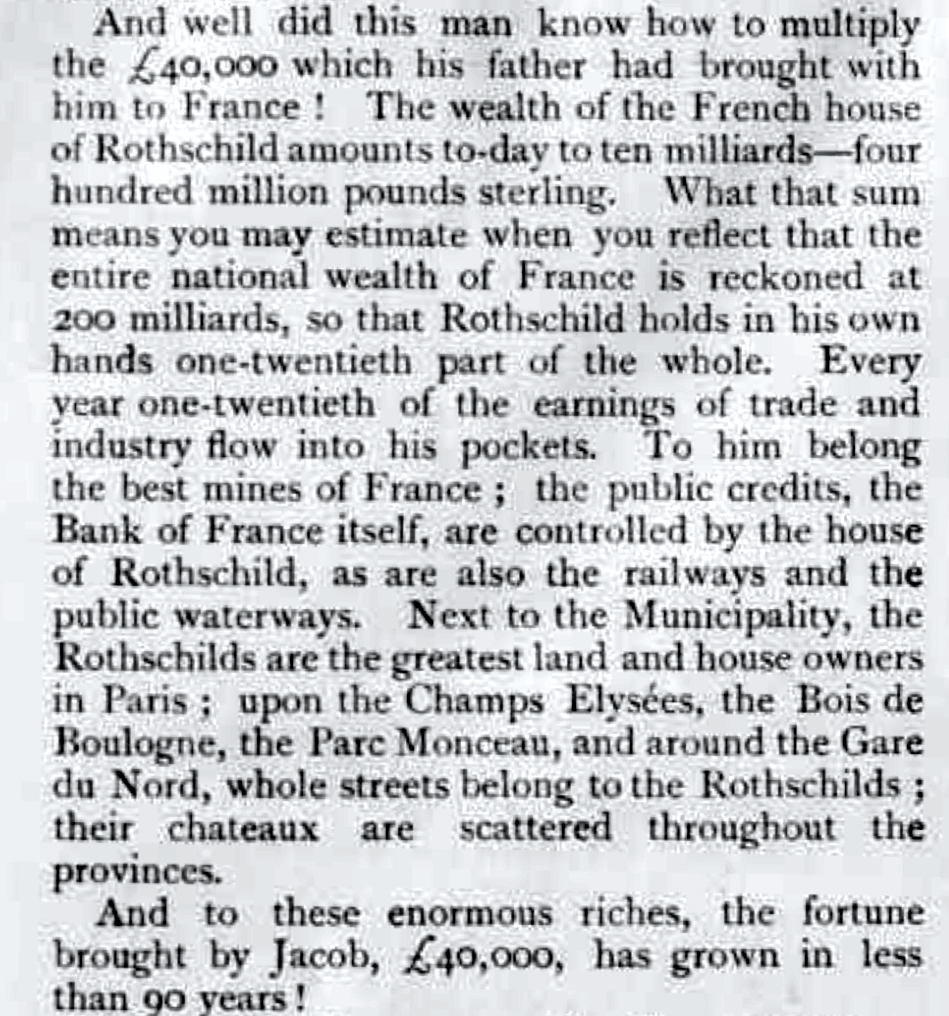 Extract from Rothschild in France